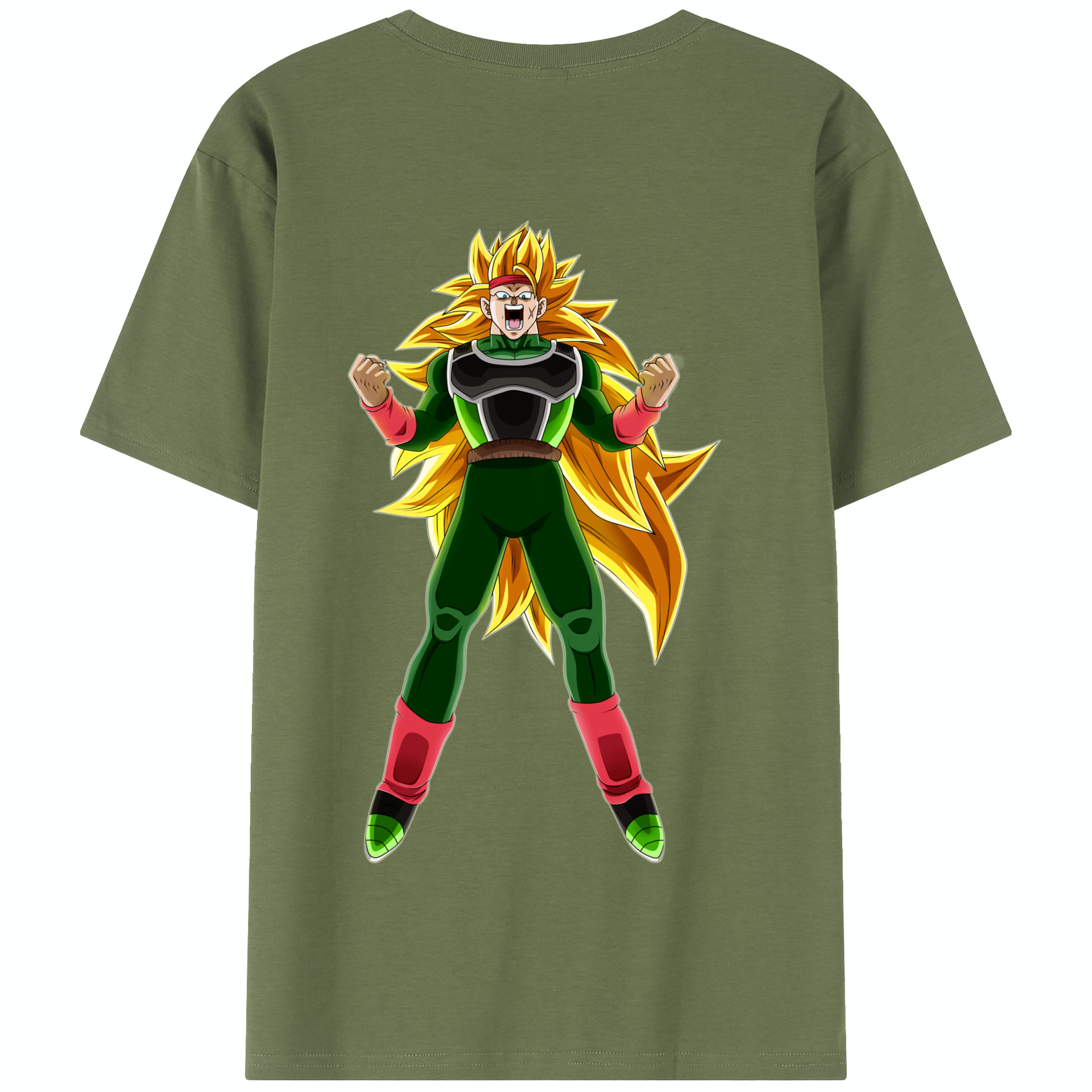 （画像用） ドラゴンボール ブロリー DRAGON BALL Broli 綿100％半袖Tシャツ（背面プリント）
